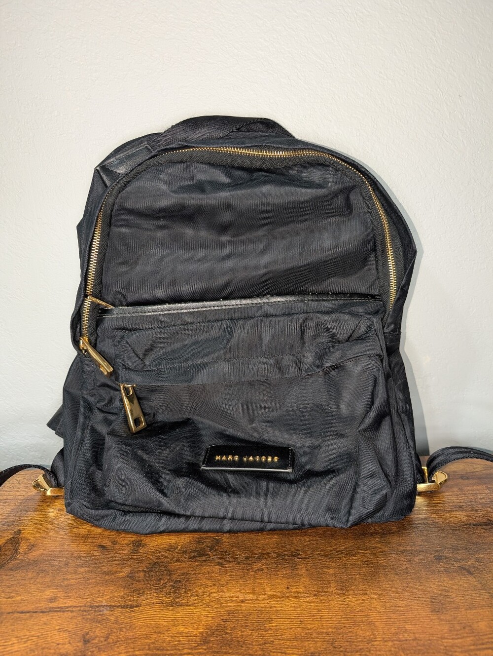 Marc Jacobs Black Backpack with Gold Hardware - Picture 2 of 5